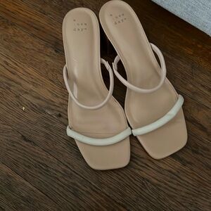 90s squared toe heels